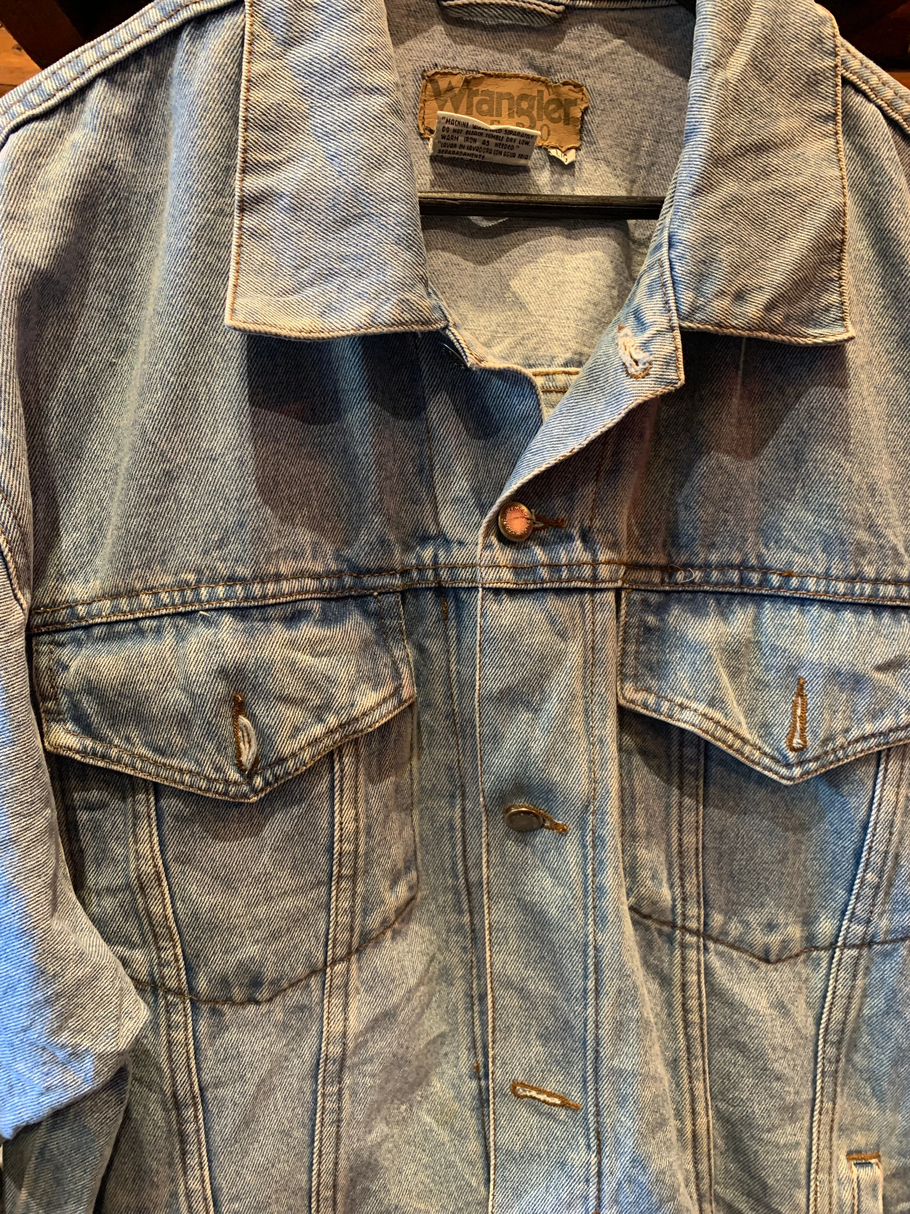 13. Vintage Wrangler Denim Jacket, Large