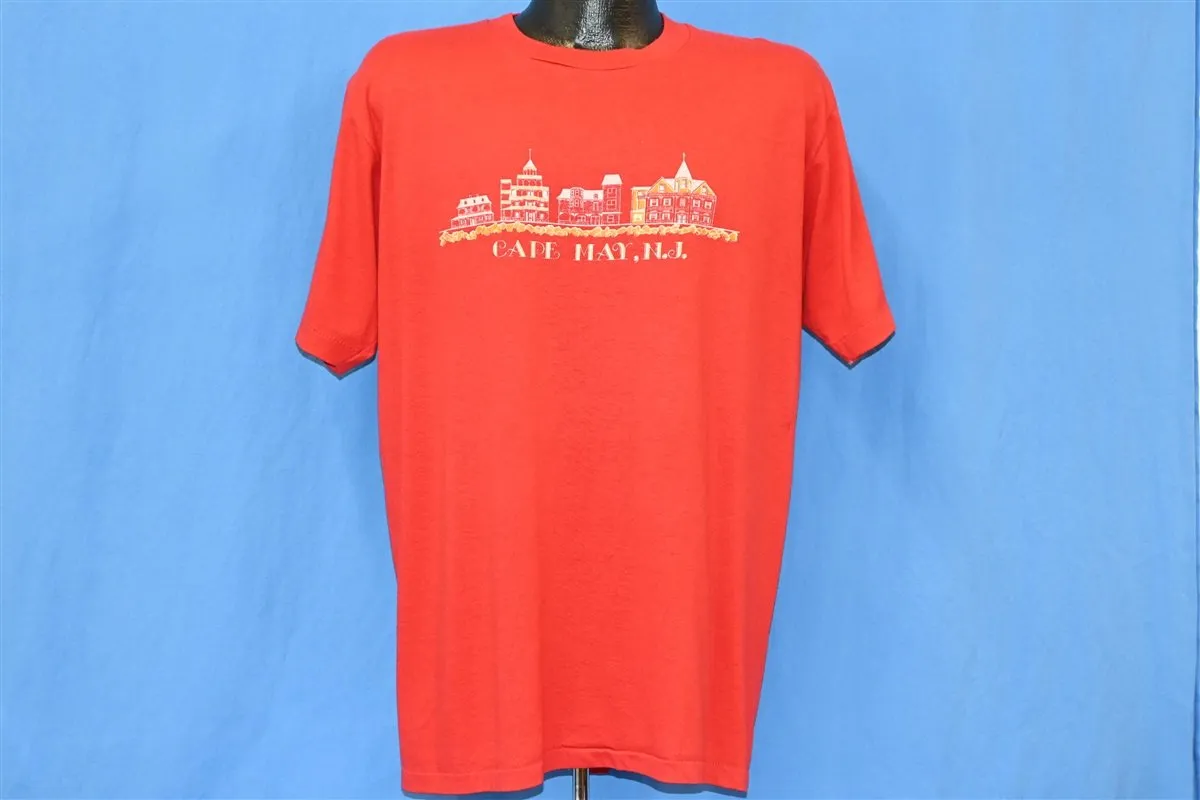 80s Cape May NJ Victorian Houses Beach t-shirt Extra Large