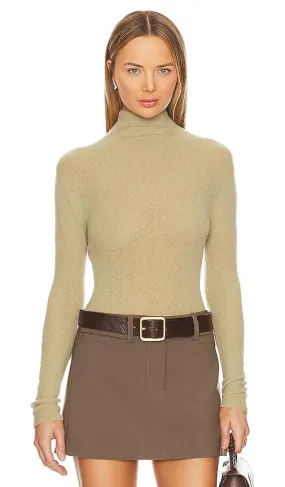 American Vintage Xinow Turtleneck Sweater in Green