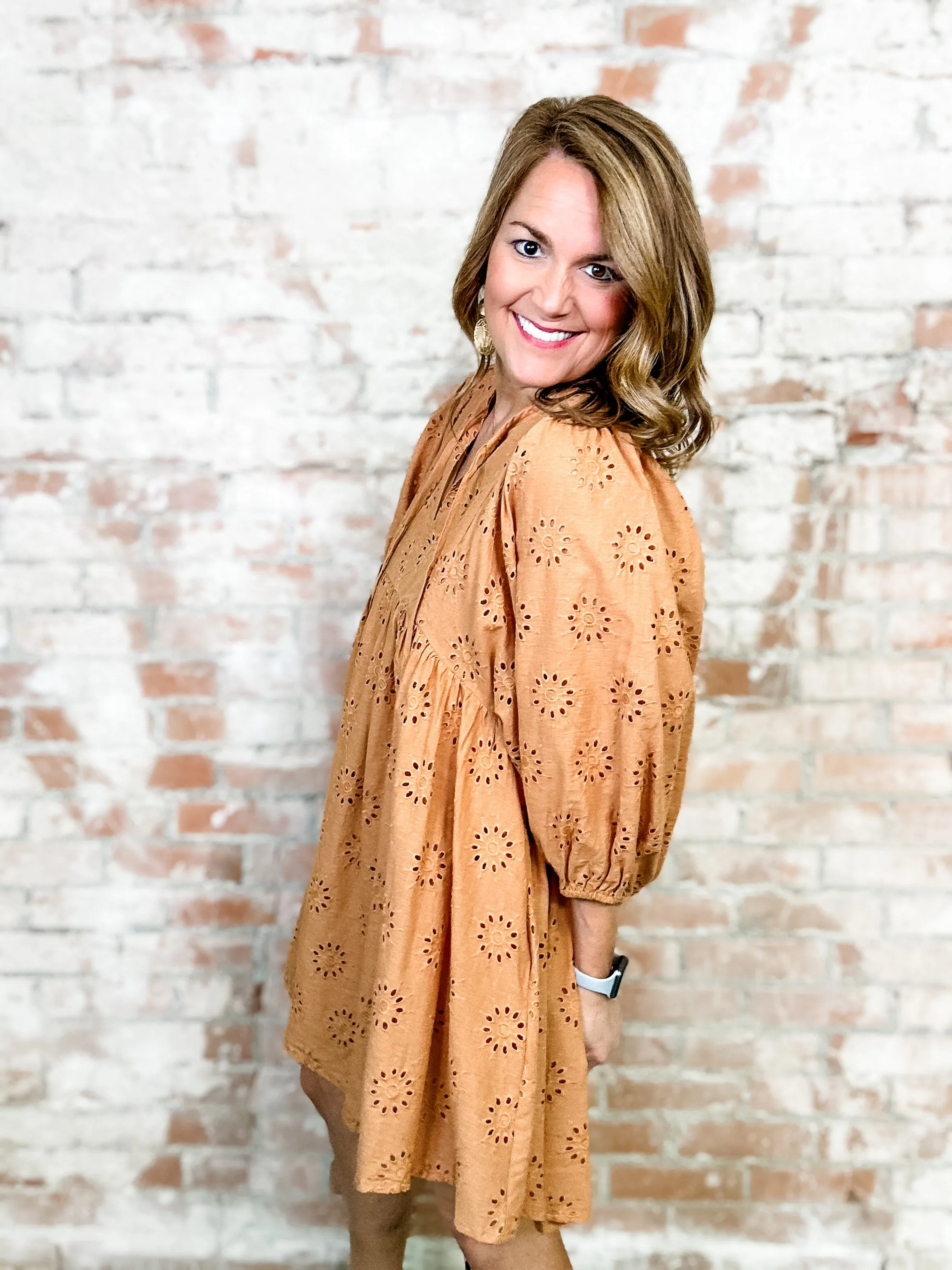 Angelina Eyelet Dress - FINAL SALE