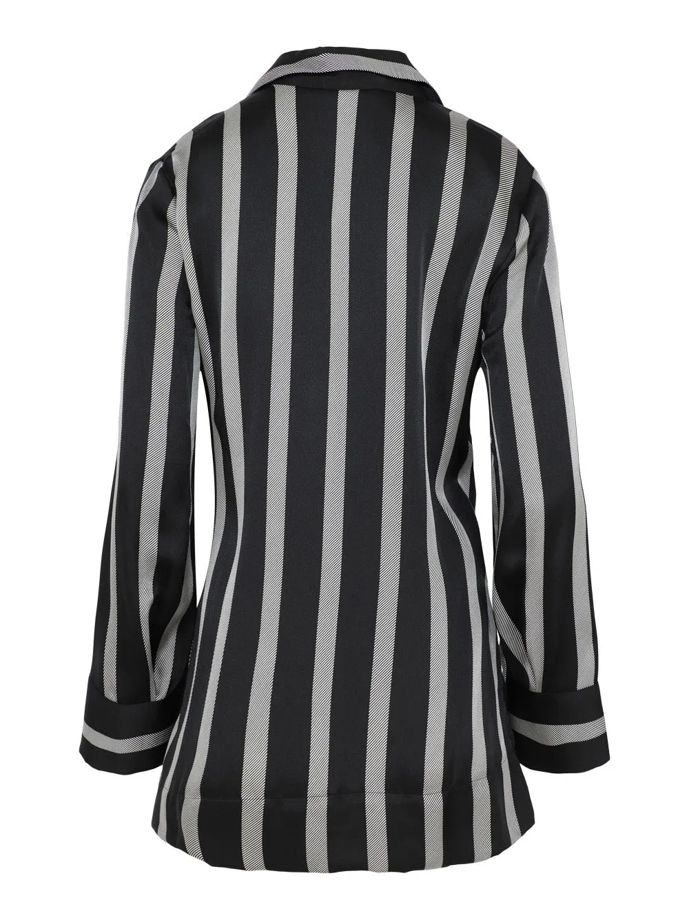 Anine Bing Lynette Shirt in Herringbone Stripe