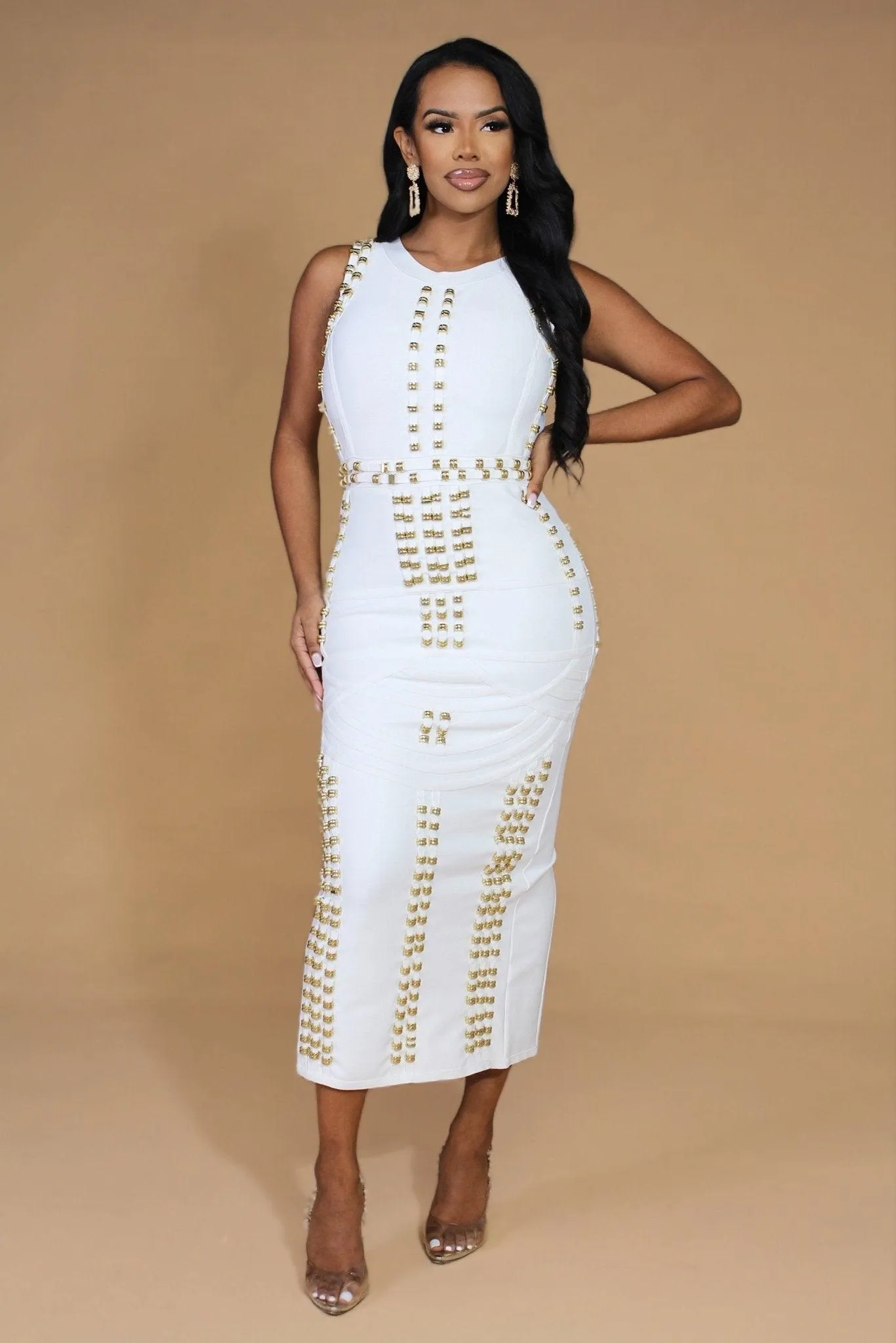 Babe on Fire Bandage Maxi Dress