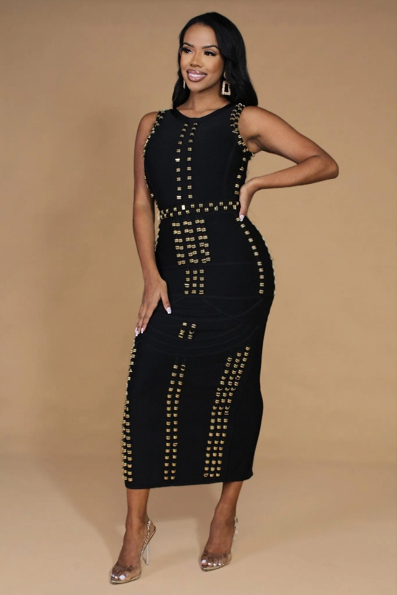 Babe on Fire Bandage Maxi Dress