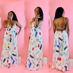 Backless Cami Maxi Dress
