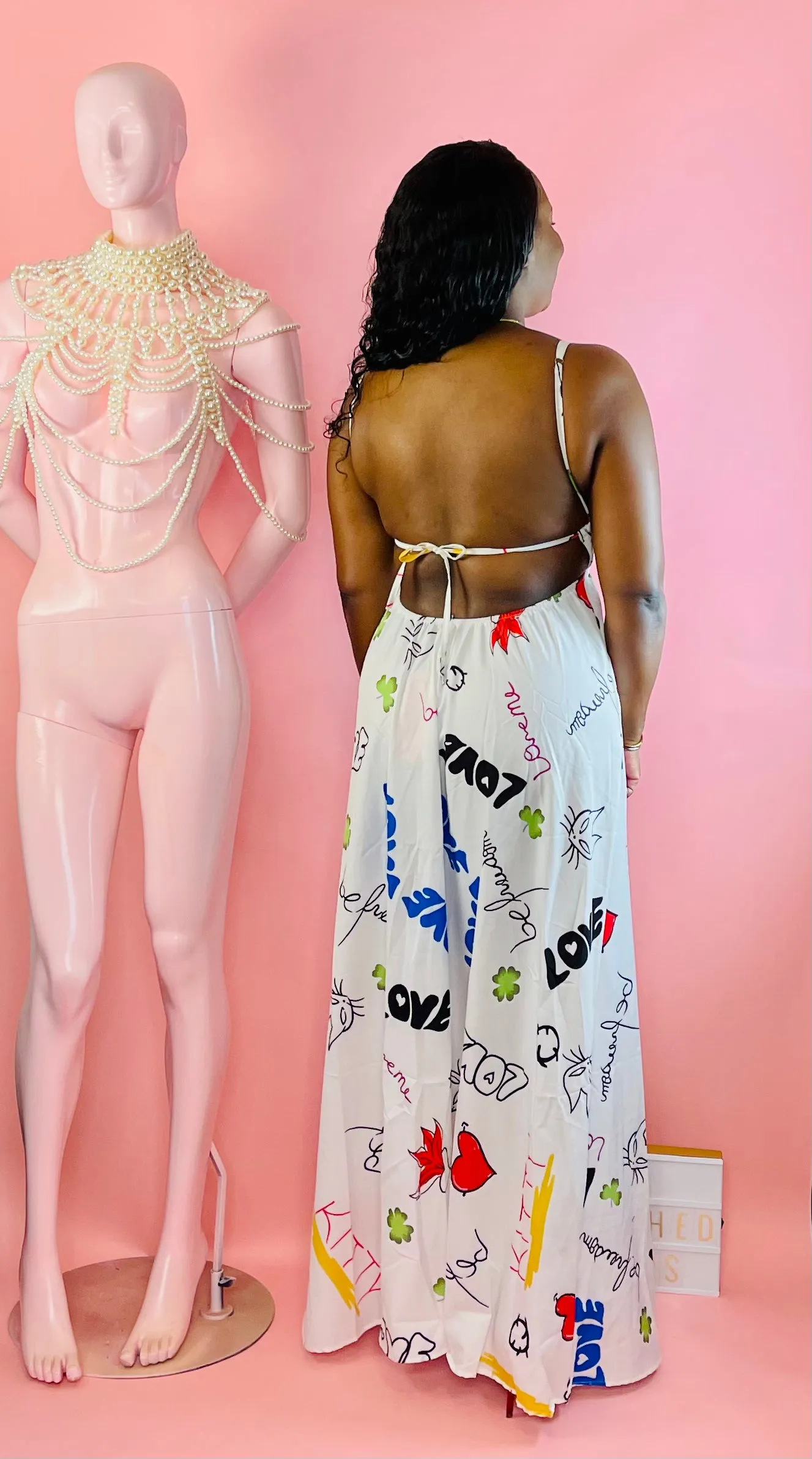 Backless Cami Maxi Dress