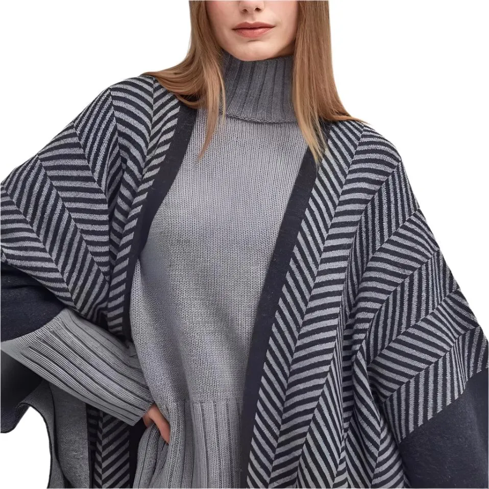 Barbour Roslin Cape in Grey Marl