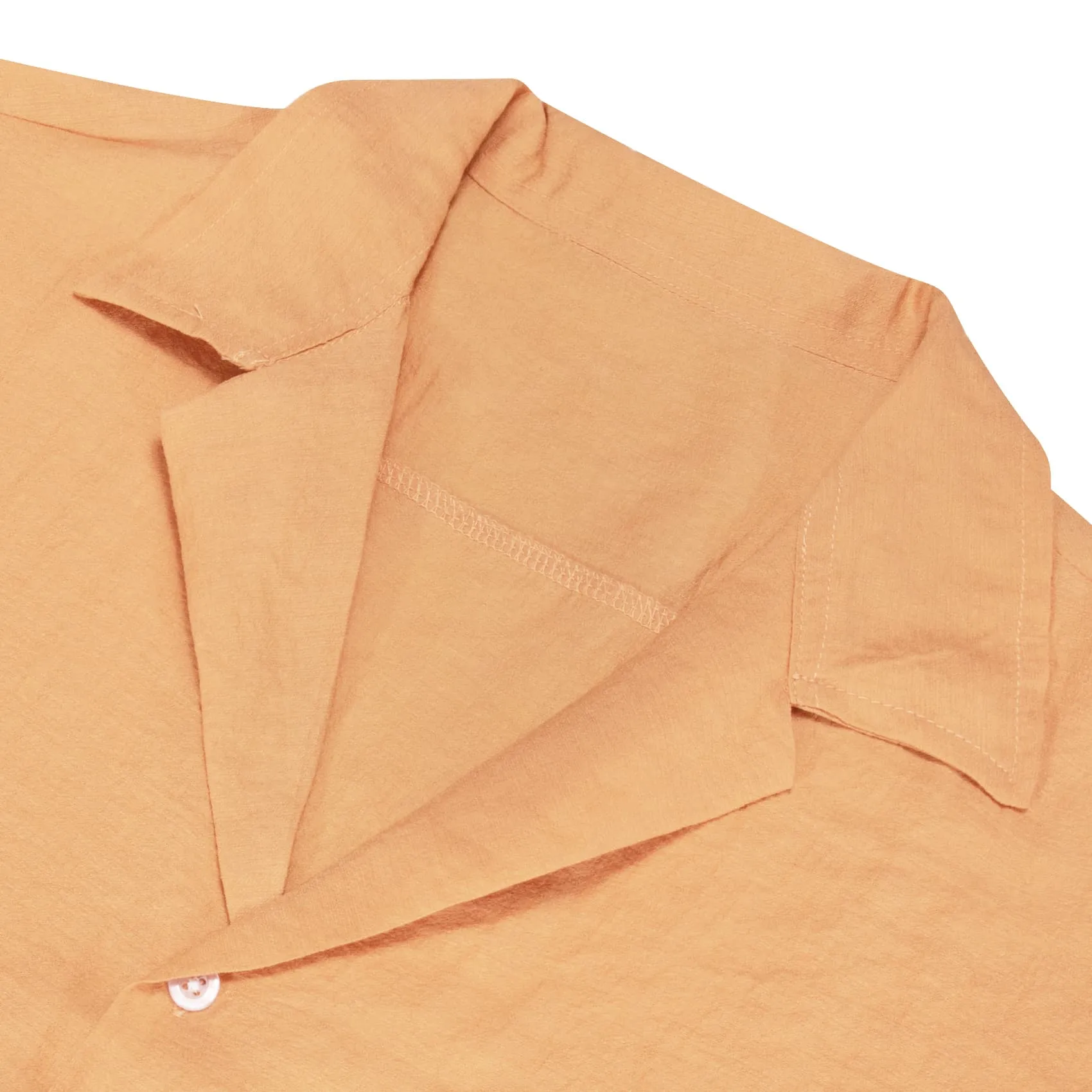 Barry Wang Men Shirts Sandy Brown Orange Solid Dress Button Up Shirt