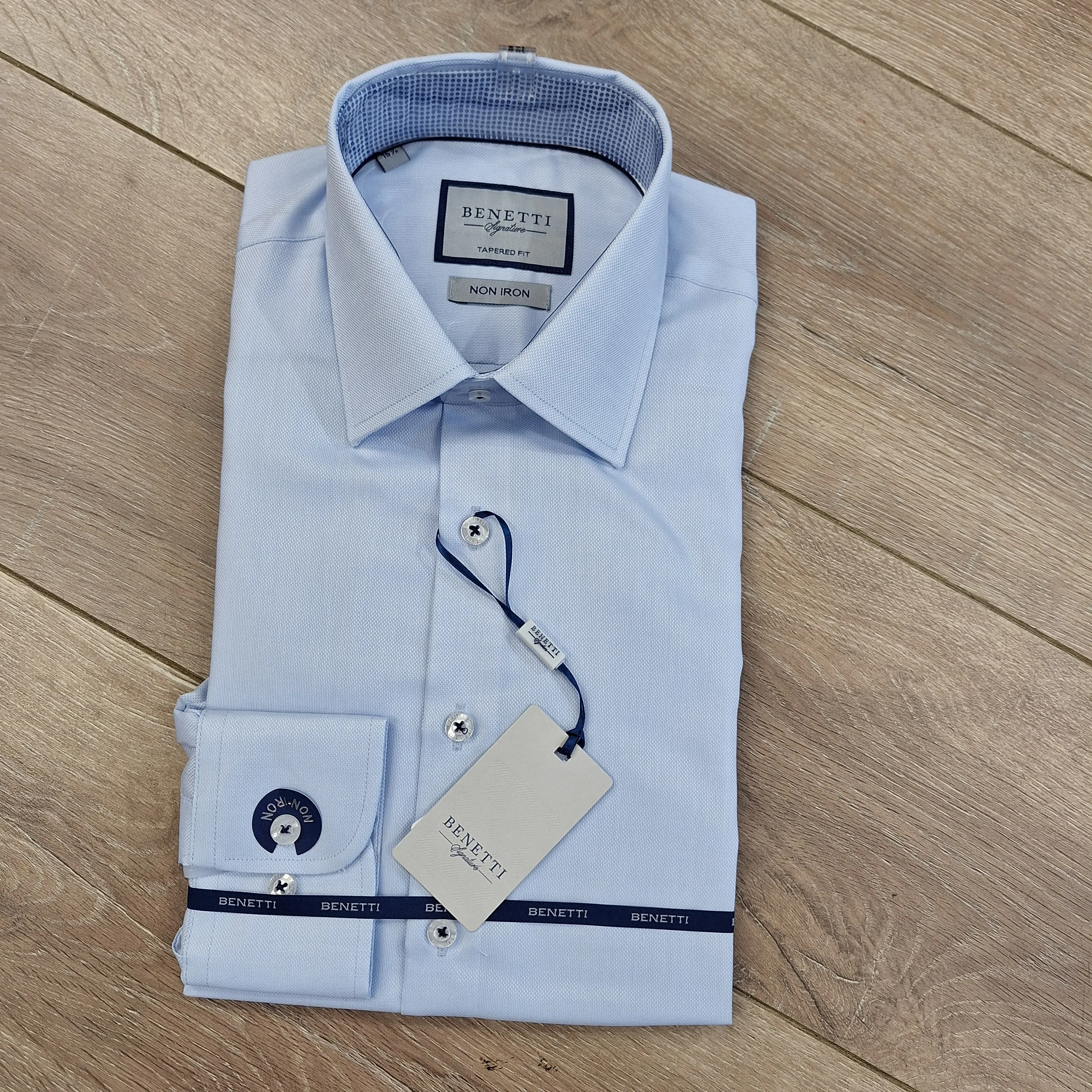 Benetti Brad Shirt Tapered Fit - Sky Blue
