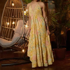 Boho Ruffle Maxi Dress