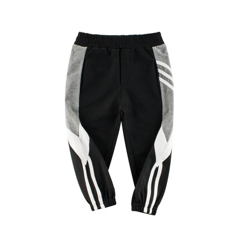 Boys Contrasting Cotton Sweatpants