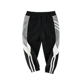 Boys Contrasting Cotton Sweatpants