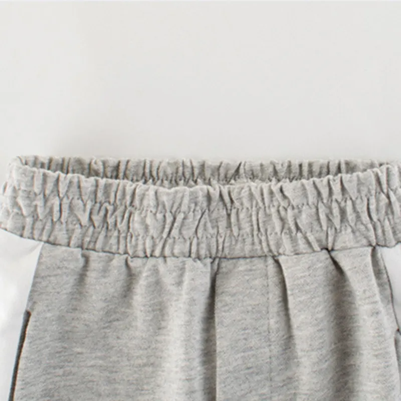 Boys Contrasting Cotton Sweatpants