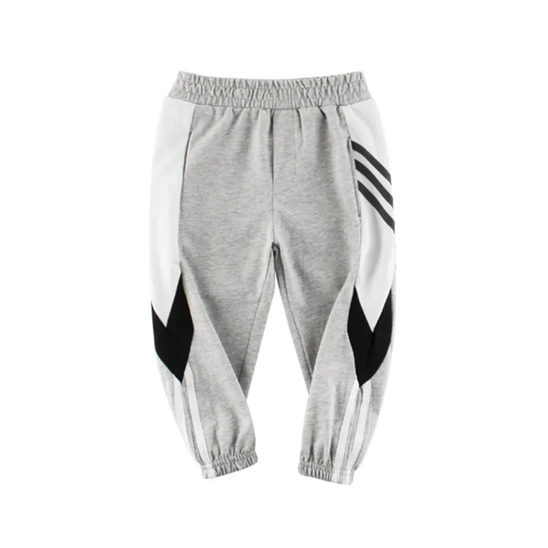 Boys Contrasting Cotton Sweatpants