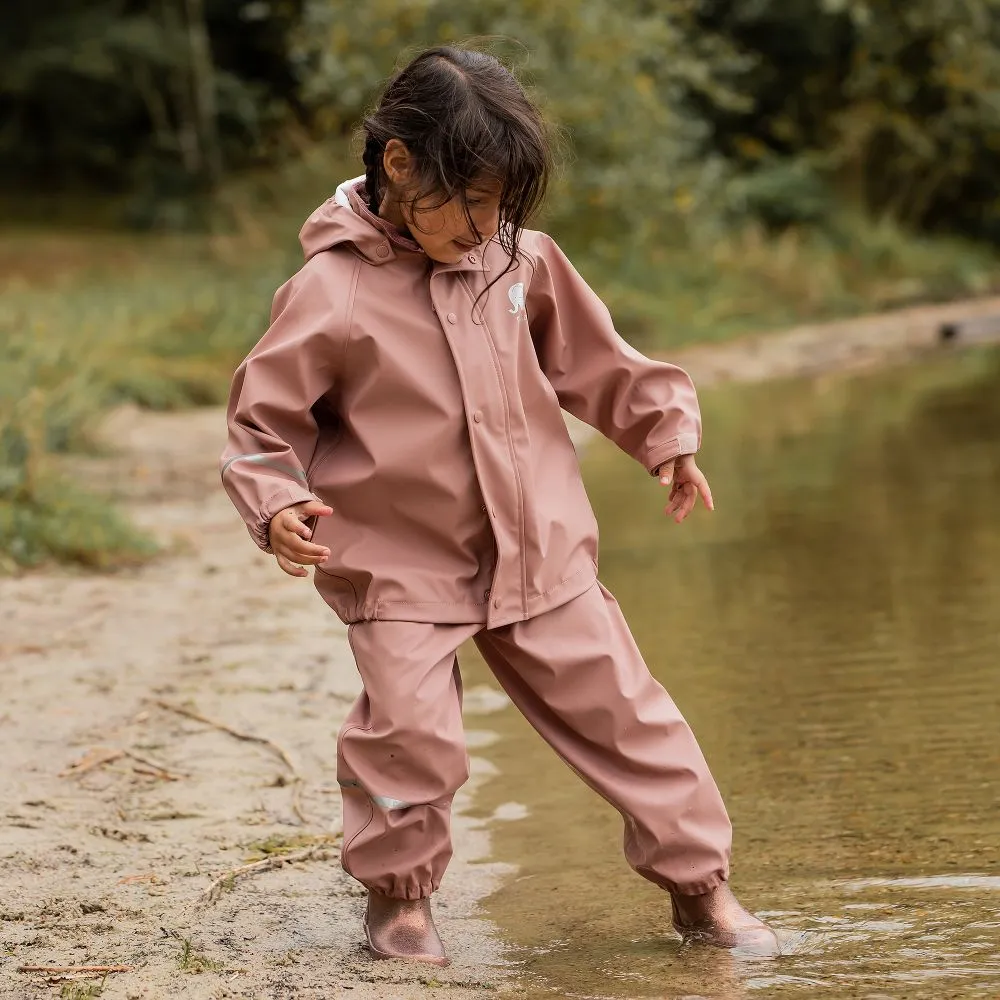 Burlwood Pink Rainwear Overall - Waterproof