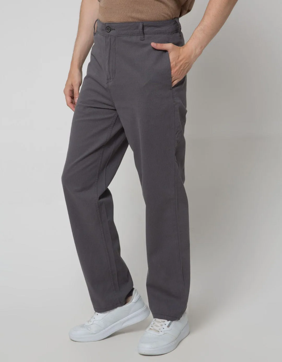 Cole Woven Print Celana Chinos Pria