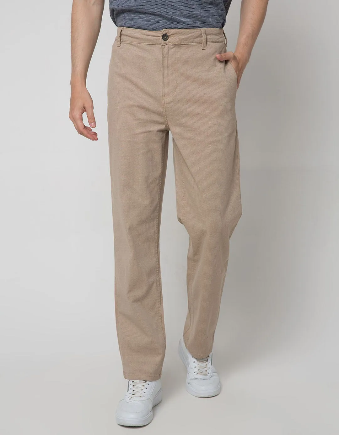Cole Woven Print Celana Chinos Pria