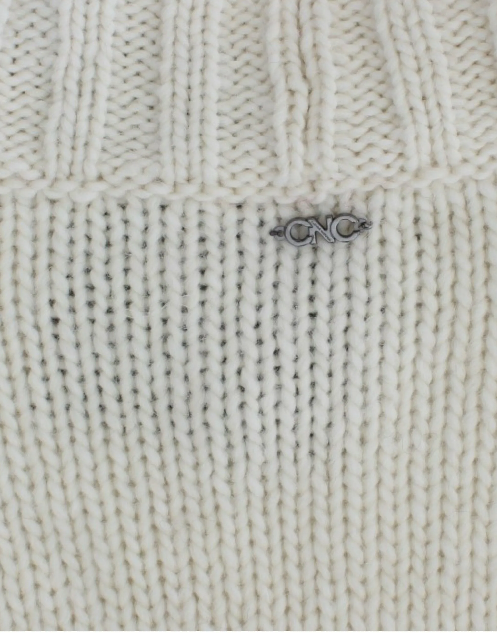 Costume National White knitted cardigan