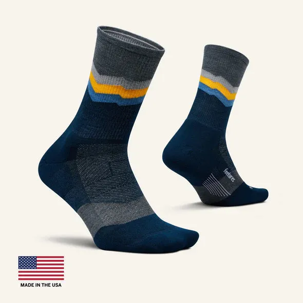 Feetures! | Merino 10 | Max Cushion | Mini Crew | Switchback Sapphire