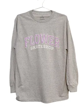 Flower University Long Sleeve Grey