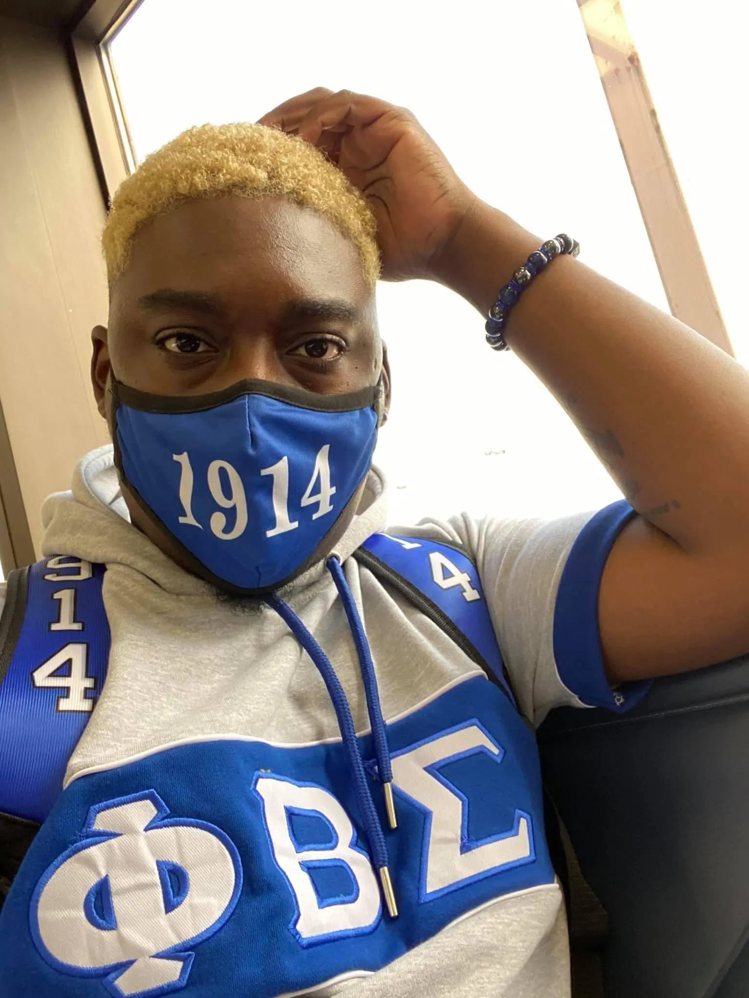 Grey Phi Beta Sigma SS Hoodie
