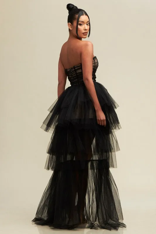 HAILEY - HI LO TULLE DRESS