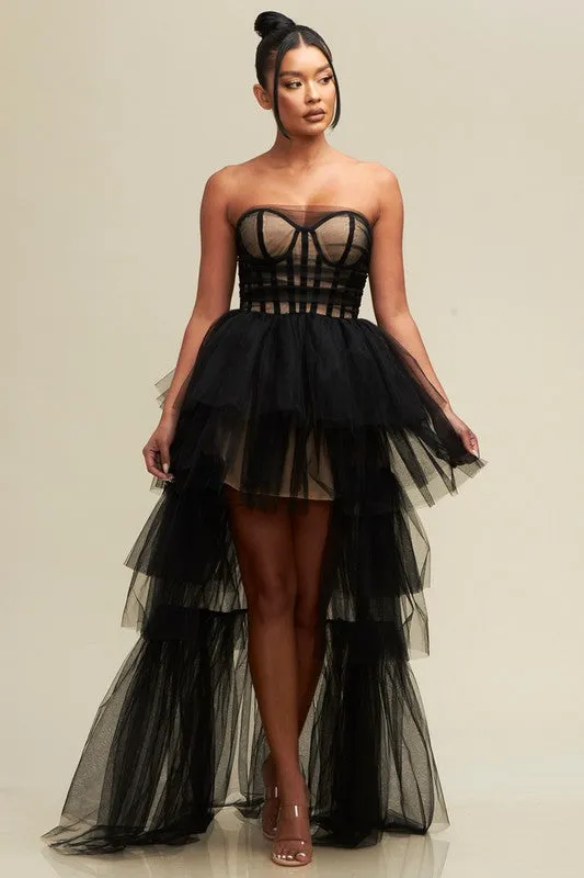 HAILEY - HI LO TULLE DRESS