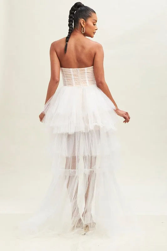 HAILEY - HI LO TULLE DRESS