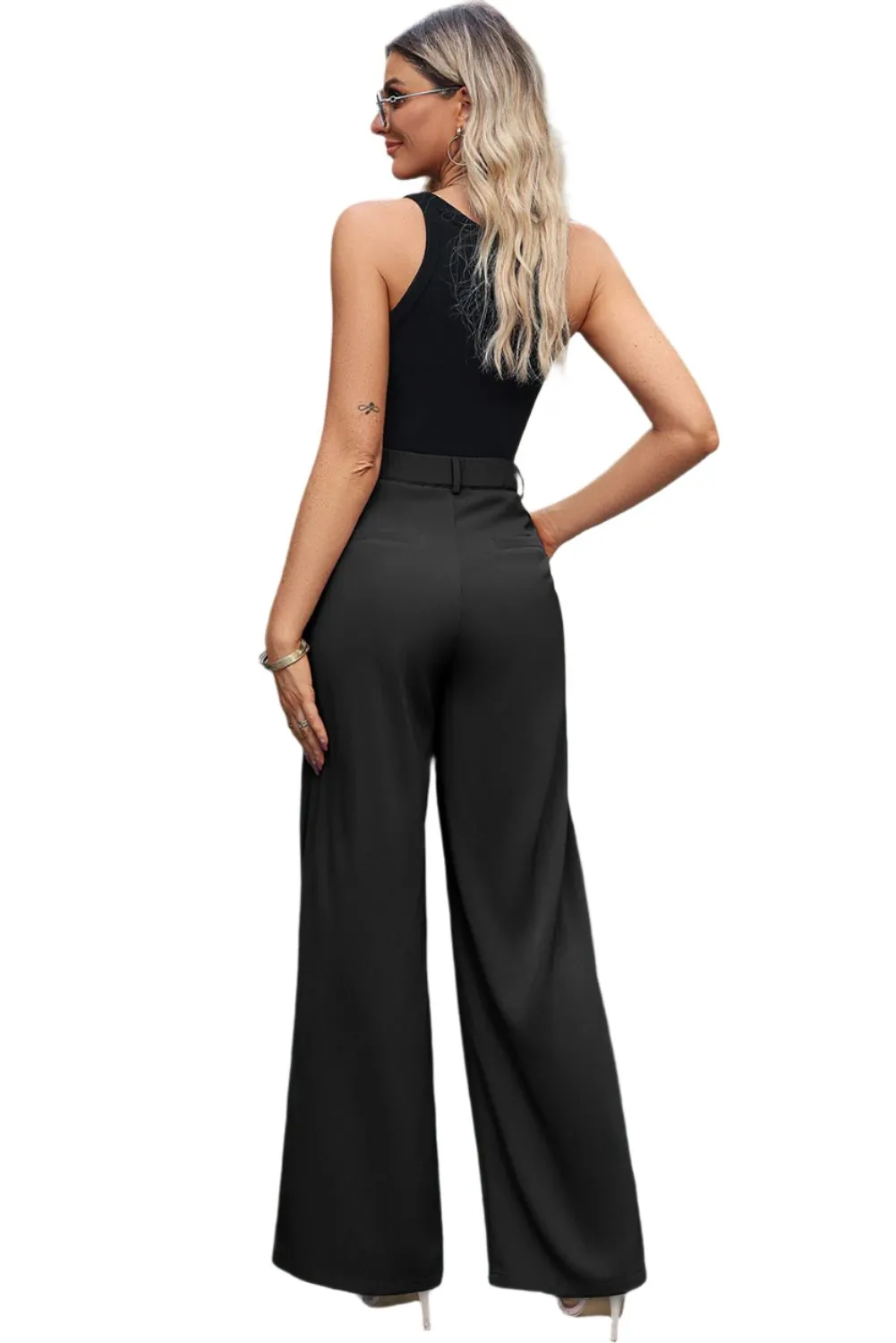 High Waist Wide Leg Pants
