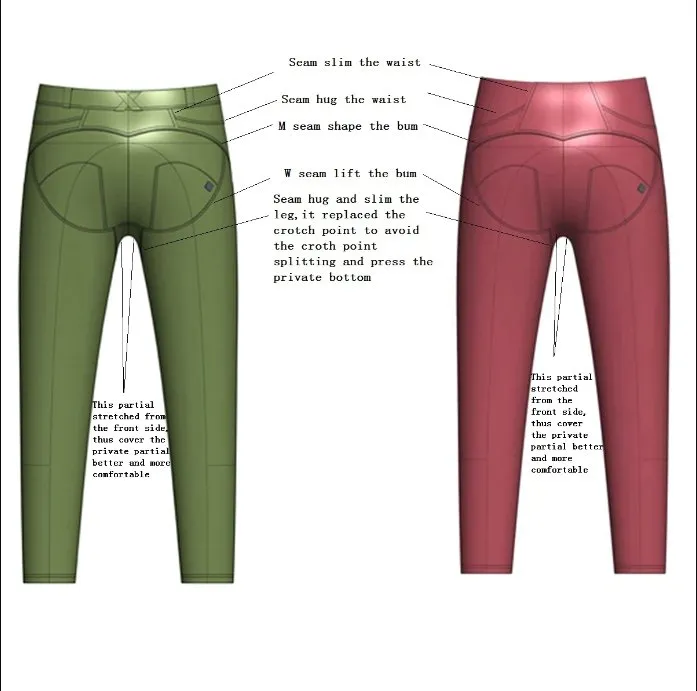 Melody Shaping Leggings High Waist Red