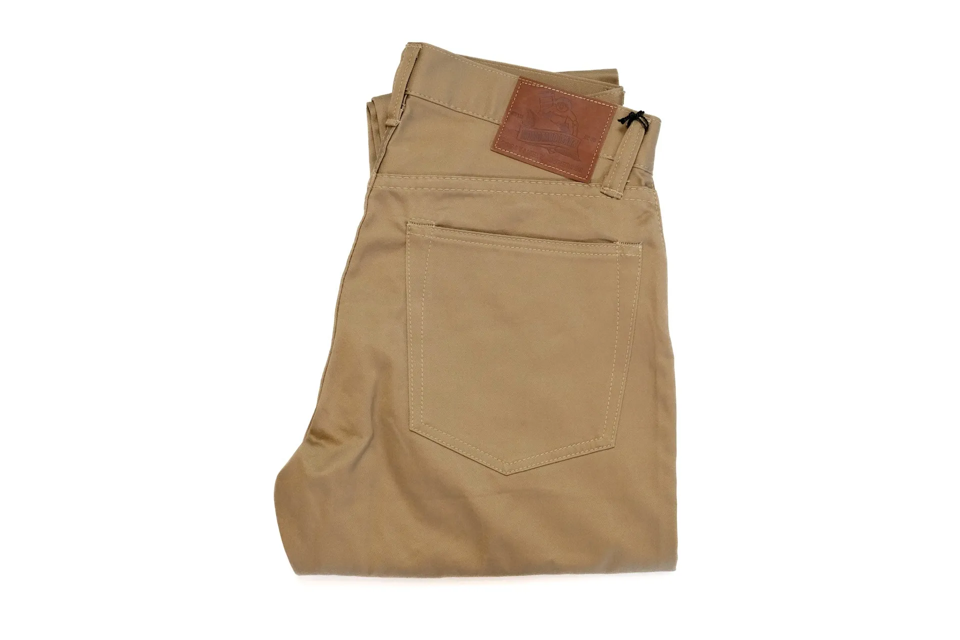 Momotaro 12.5oz Selvage Moleskin Trousers (Camel)