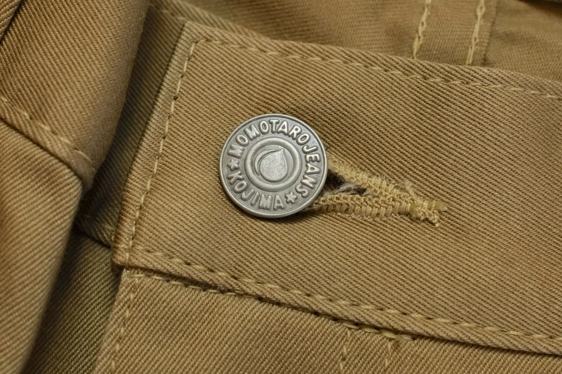Momotaro 12.5oz Selvage Moleskin Trousers (Camel)