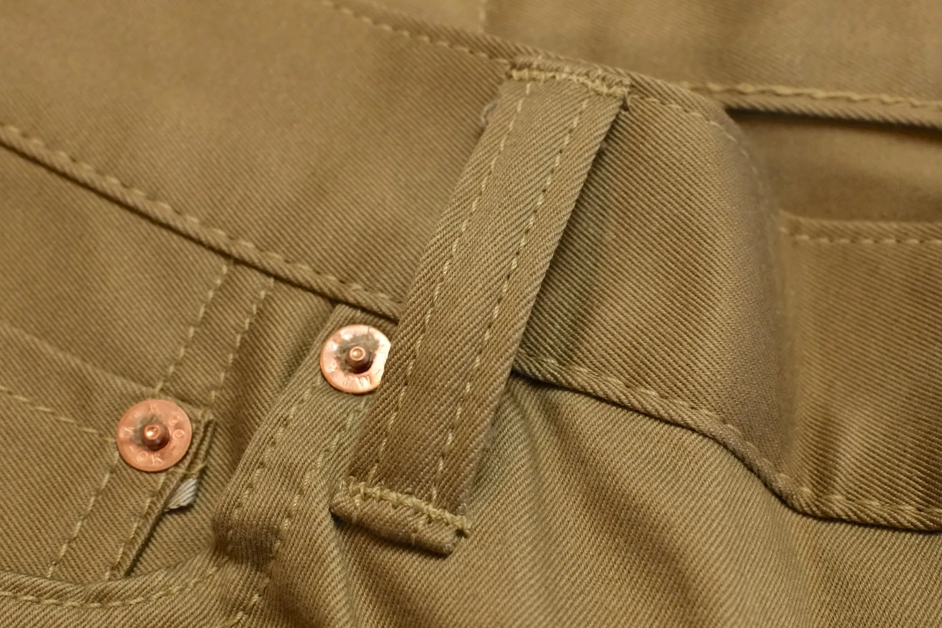 Momotaro 12.5oz Selvage Moleskin Trousers (Camel)