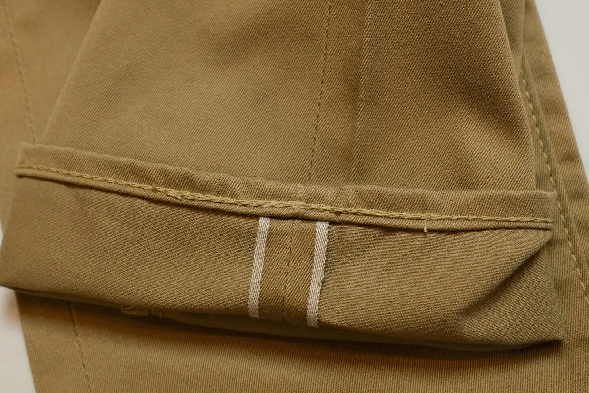 Momotaro 12.5oz Selvage Moleskin Trousers (Camel)
