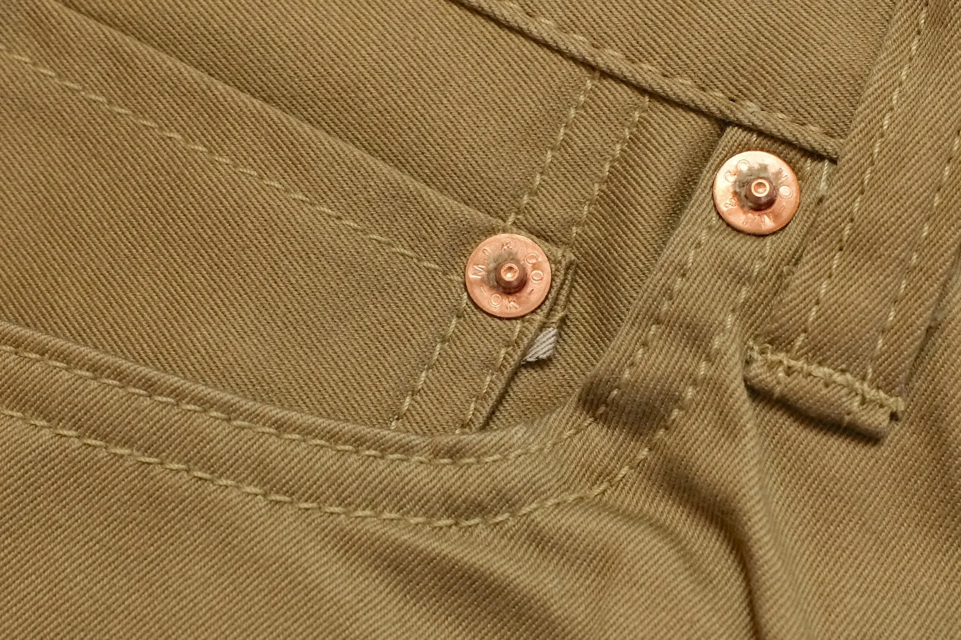 Momotaro 12.5oz Selvage Moleskin Trousers (Camel)