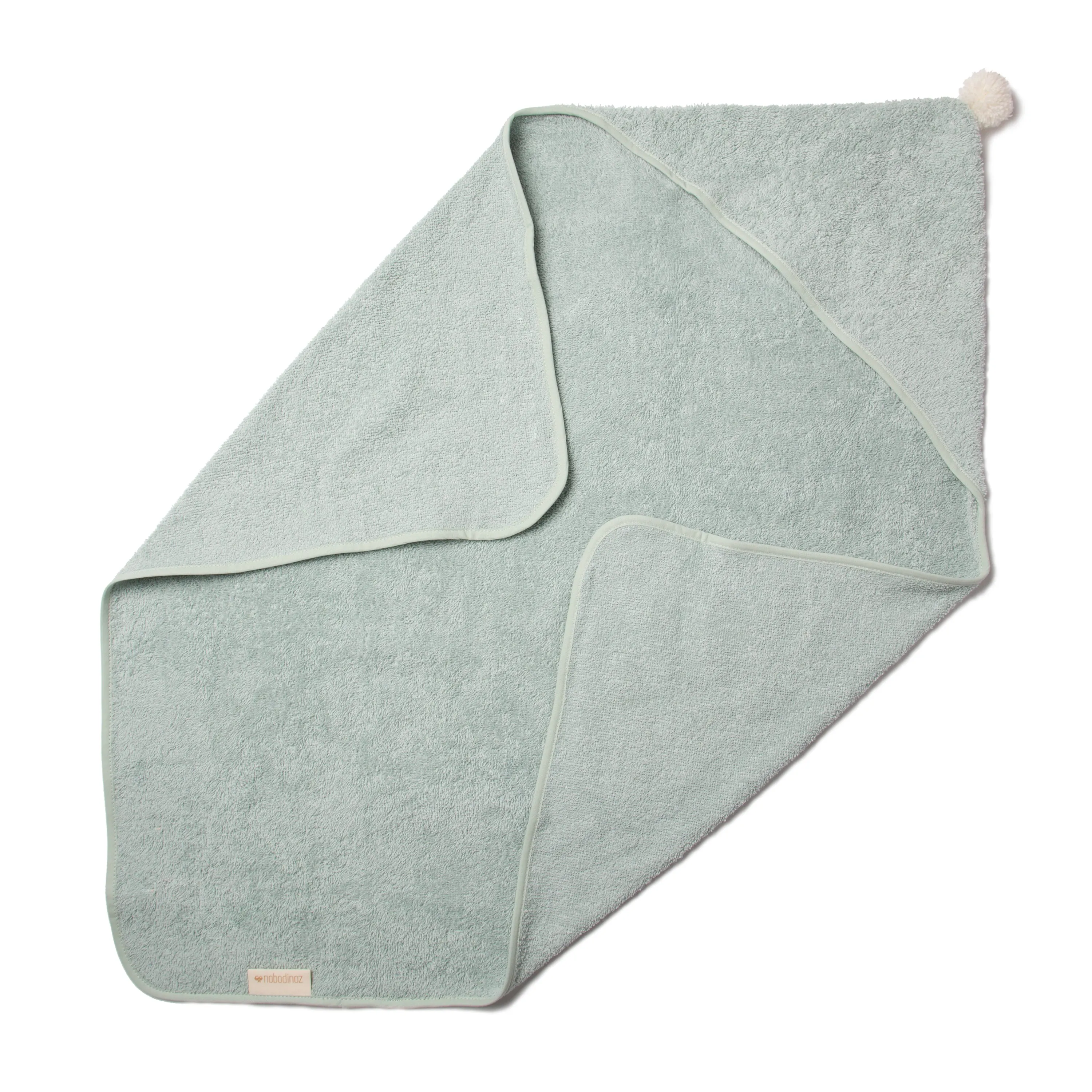 nobodinoz Cute Baby Bath Cape Green