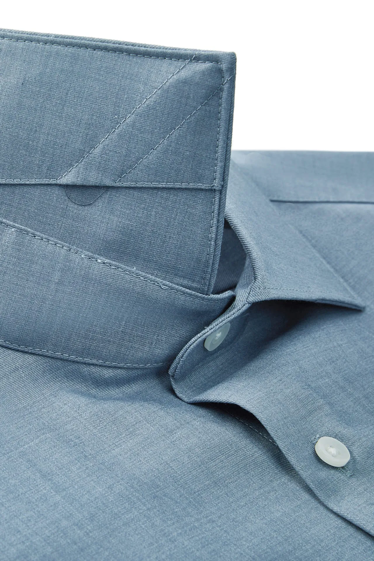 Non-Iron Silky Touch Stretch Smart Fit Twill Shirt