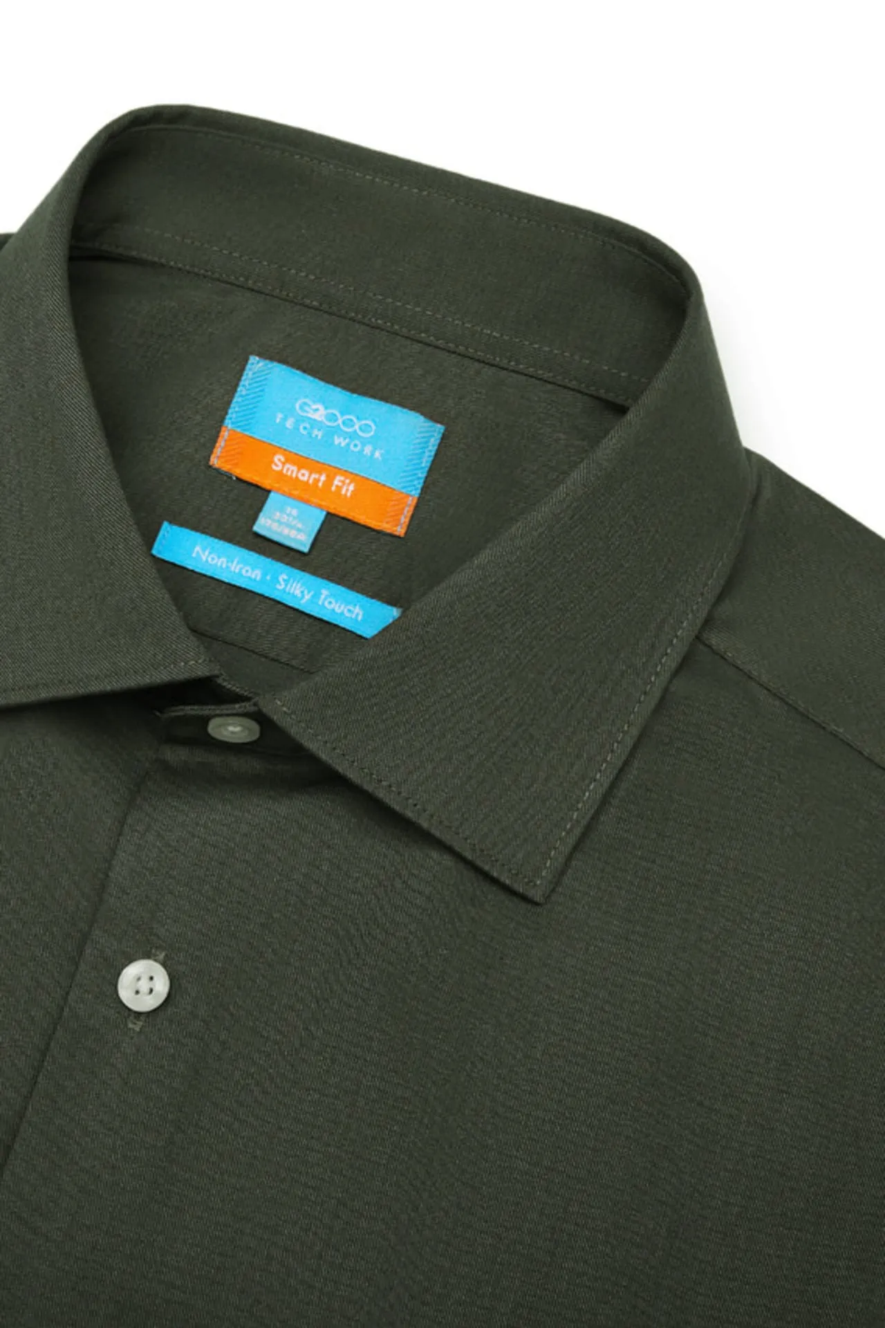 Non-Iron Silky Touch Stretch Smart Fit Twill Shirt