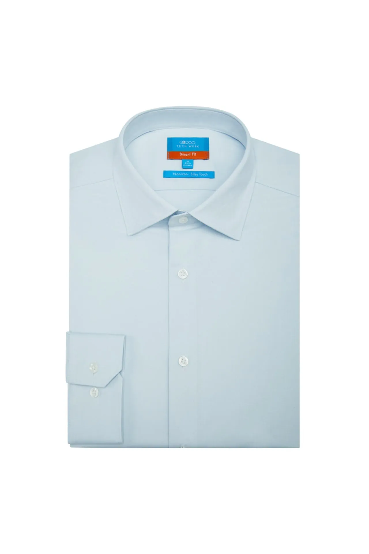 Non-Iron Silky Touch Stretch Smart Fit Twill Shirt