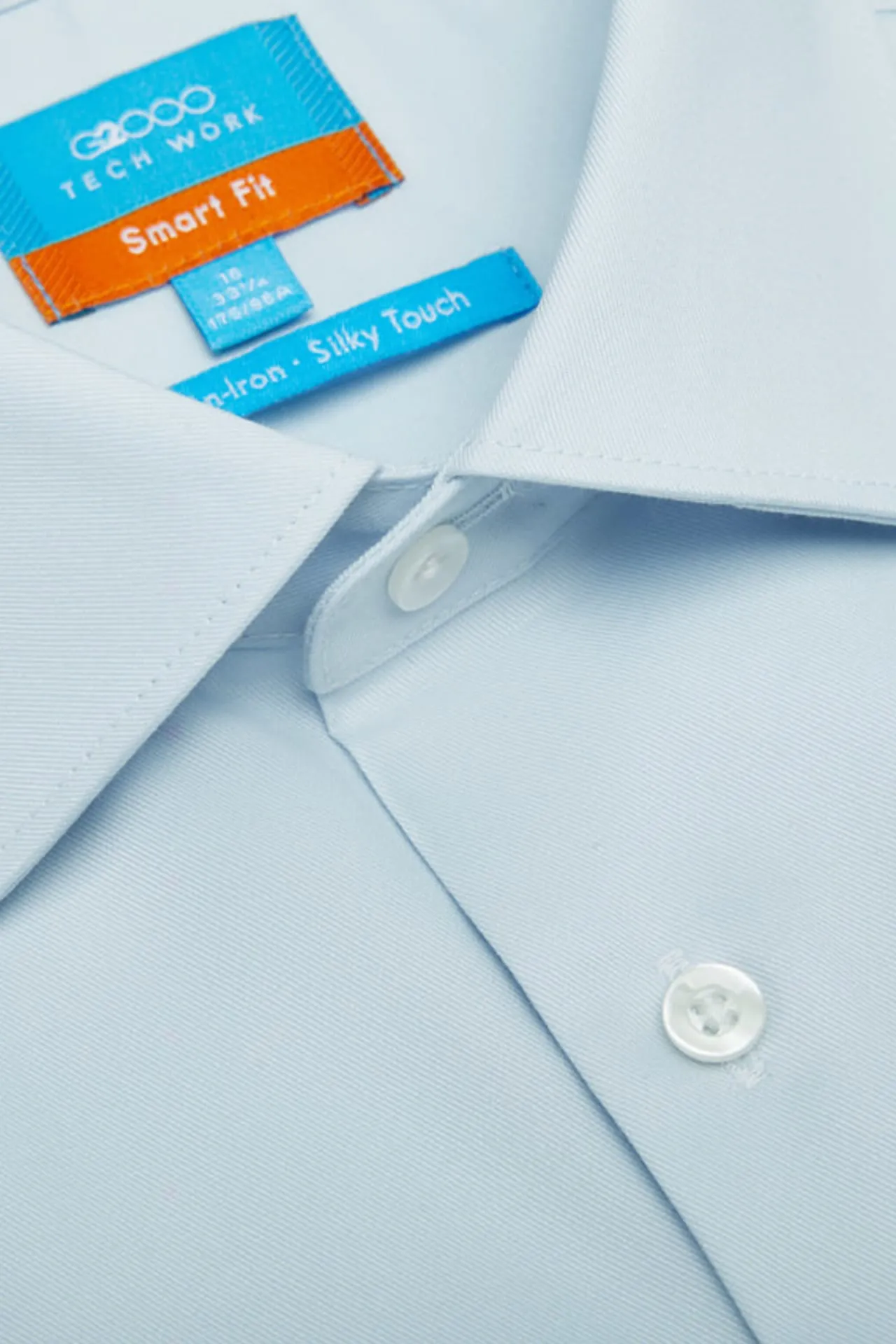 Non-Iron Silky Touch Stretch Smart Fit Twill Shirt