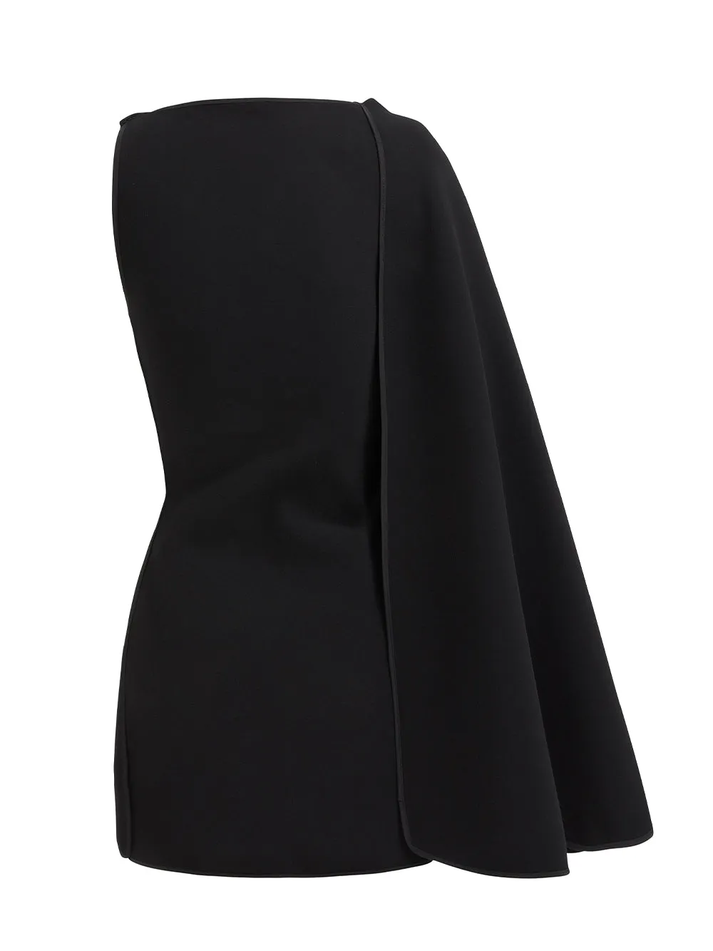 Prefix Cape Sleeve Dress Black
