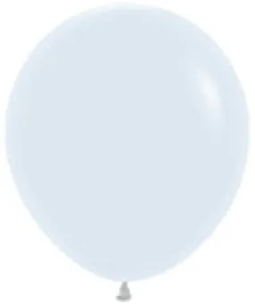 Sempertex 18" Fashion White 25/pk