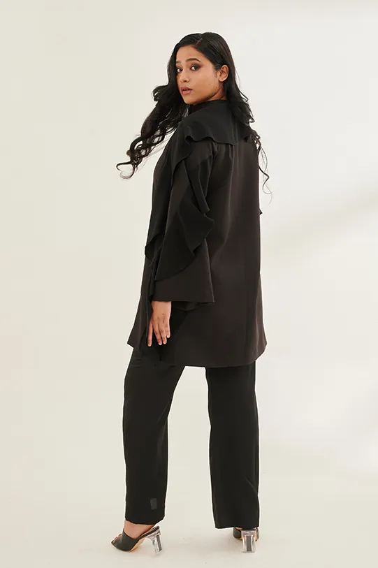 SOFISTIC formal cape in black