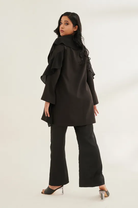 SOFISTIC formal cape in black