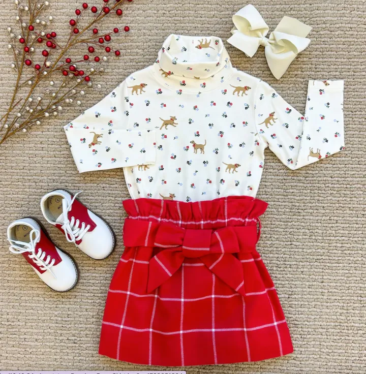 Tatum's Turtleneck & Onesie Mae Park Mini Floral