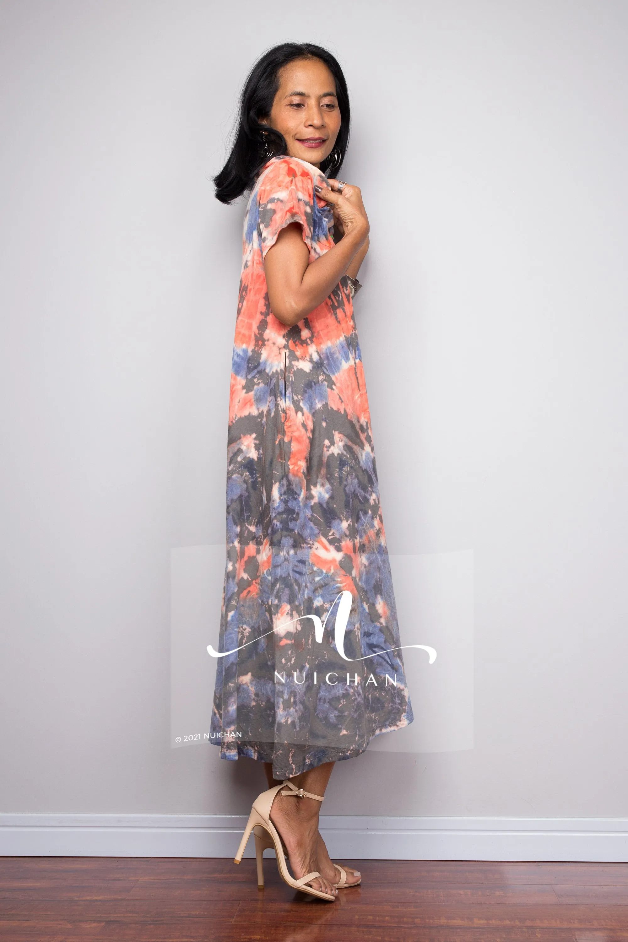 Tie Dye Midi Dress