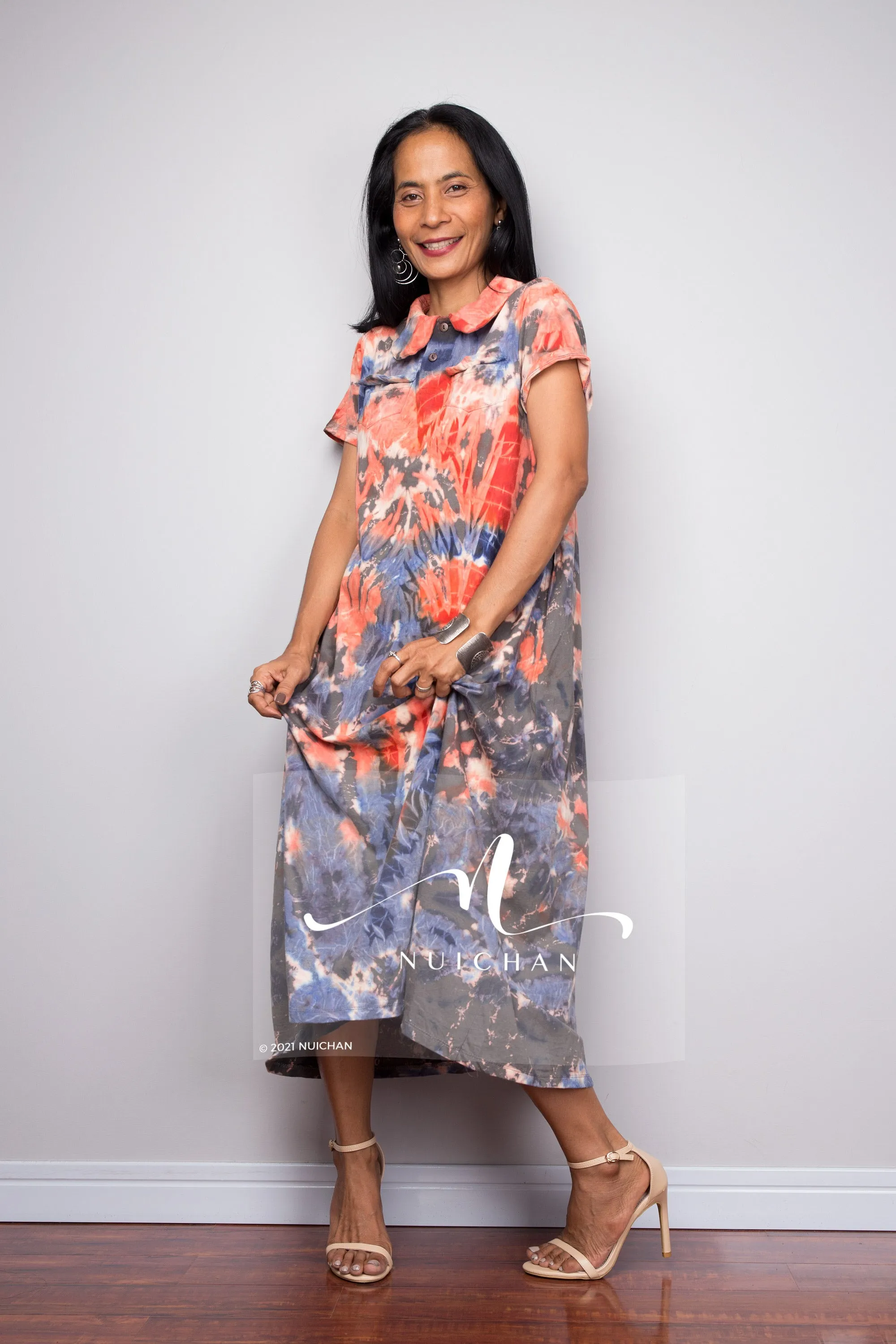 Tie Dye Midi Dress