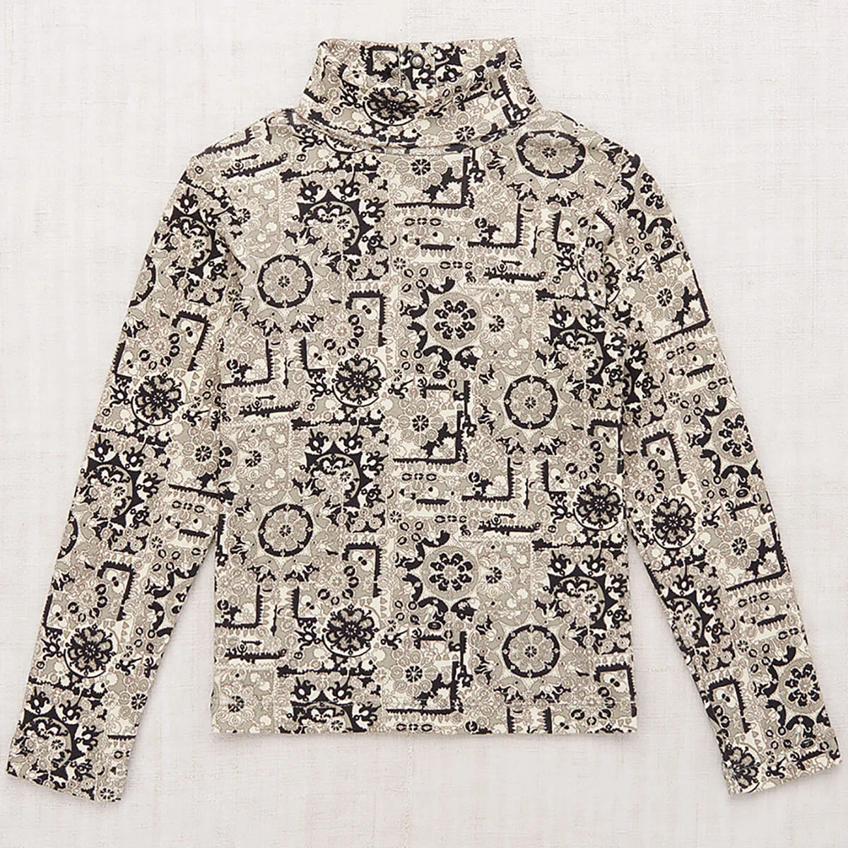 Turtleneck in Seal Gray Medallion by Misha & Puff