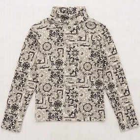 Turtleneck in Seal Gray Medallion by Misha & Puff