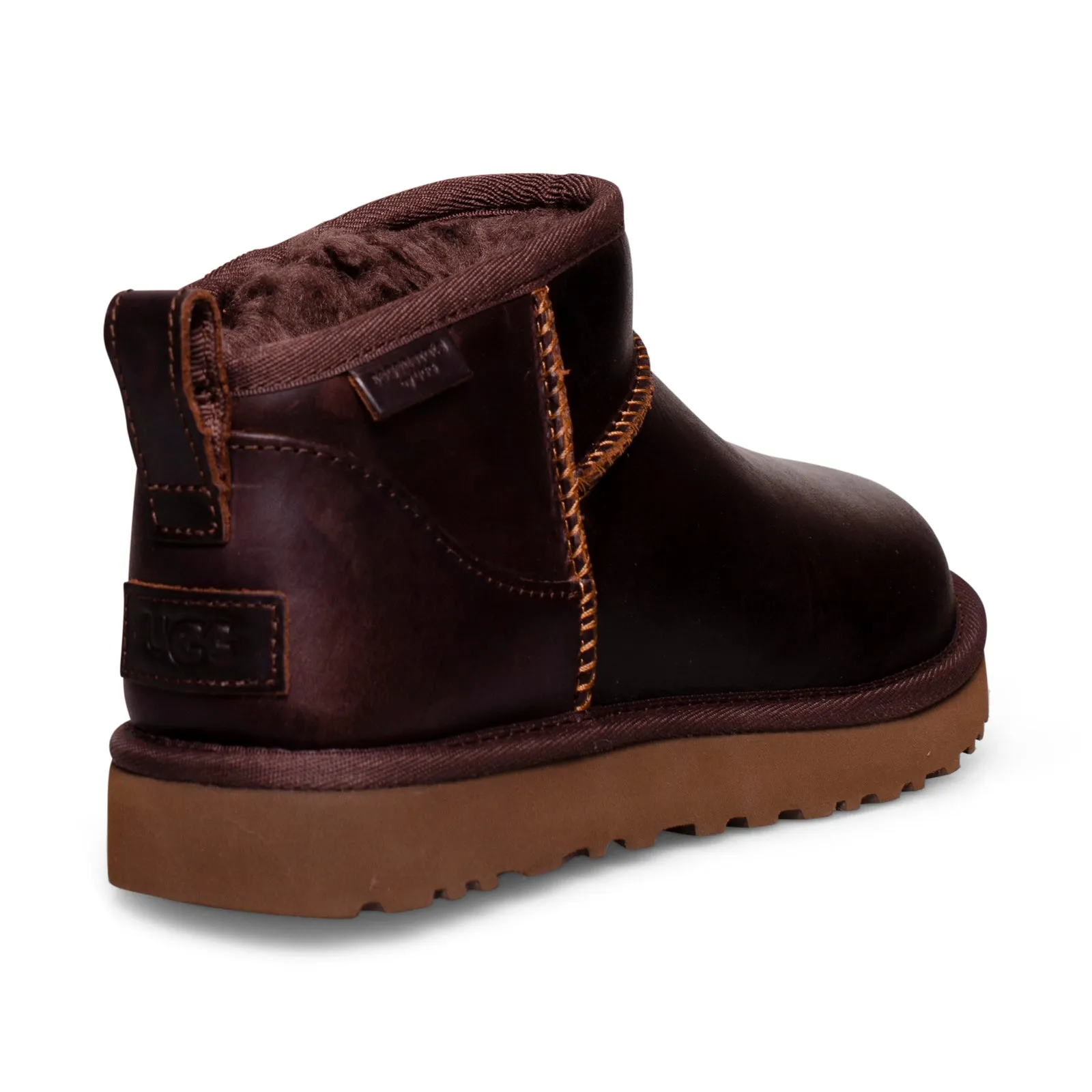 UGG Classic Ultra Mini Leather Regen Ironwood Boots - Women's