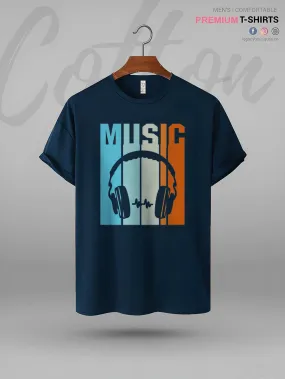 Vintage Headphones Great Quality Mens Tshirt In Lowest Price In Dhaka